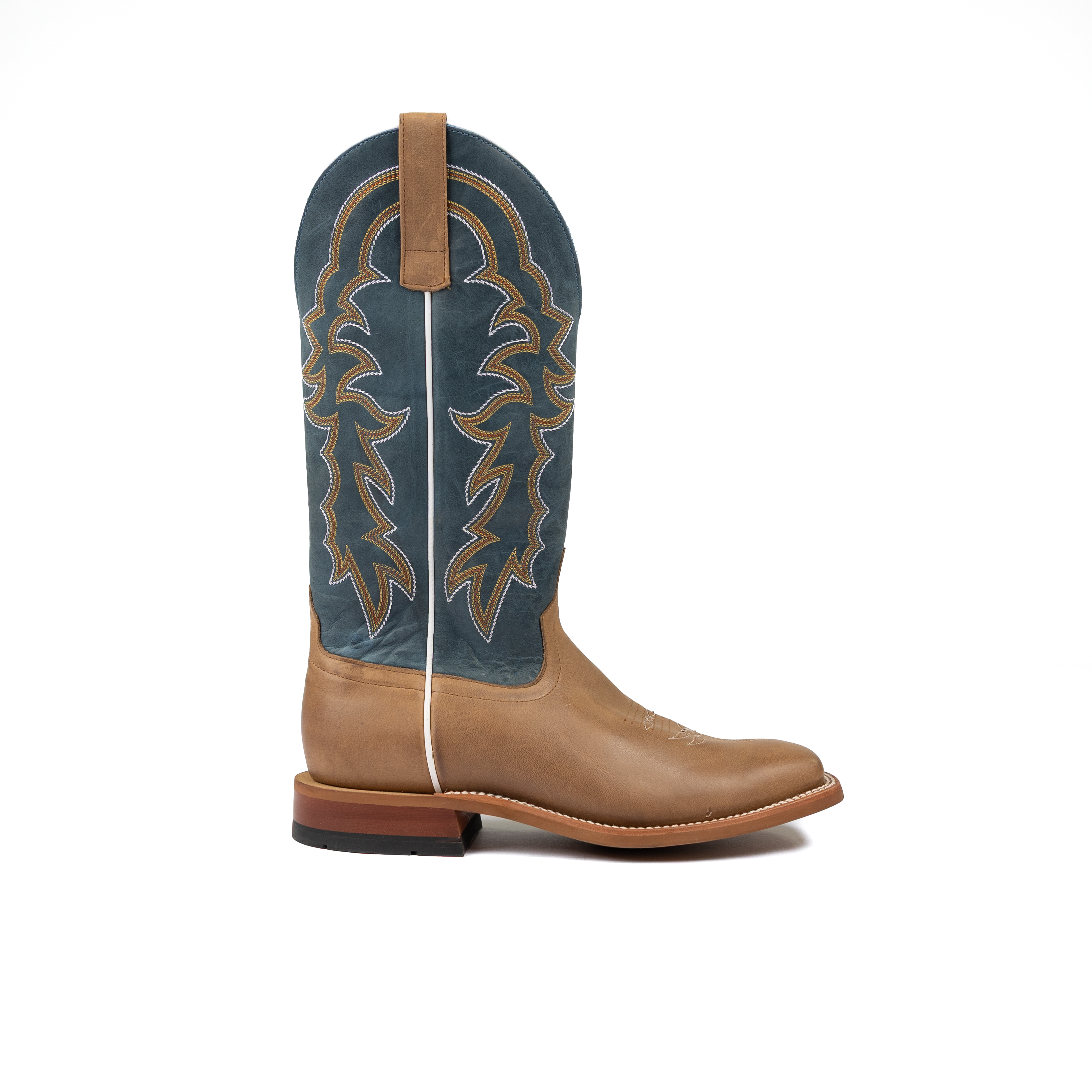 Men's Horse Power Pecan Barking Iron with 13" Sugared Blue Jeans Top HP1836