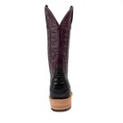 Men's Horse Power Top Hand Black Caiman Belly with 13" Violet Glossy Goat Top HP9513