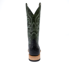Men's Horse Power Top Hand Black Full Quill Ostrich with 13" Emerald Explosion Top HP8004