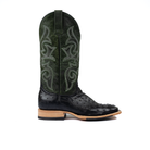 Men's Horse Power Top Hand Black Full Quill Ostrich with 13" Emerald Explosion Top HP8004