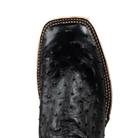 Men's Horse Power Top Hand Black Full Quill Ostrich with 13" Emerald Explosion Top HP8004