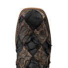 Men's Horse Power Top Hand Black Matte and Toast Big Bass Patchwork with 13" Chocolate Flynn Top HP8064