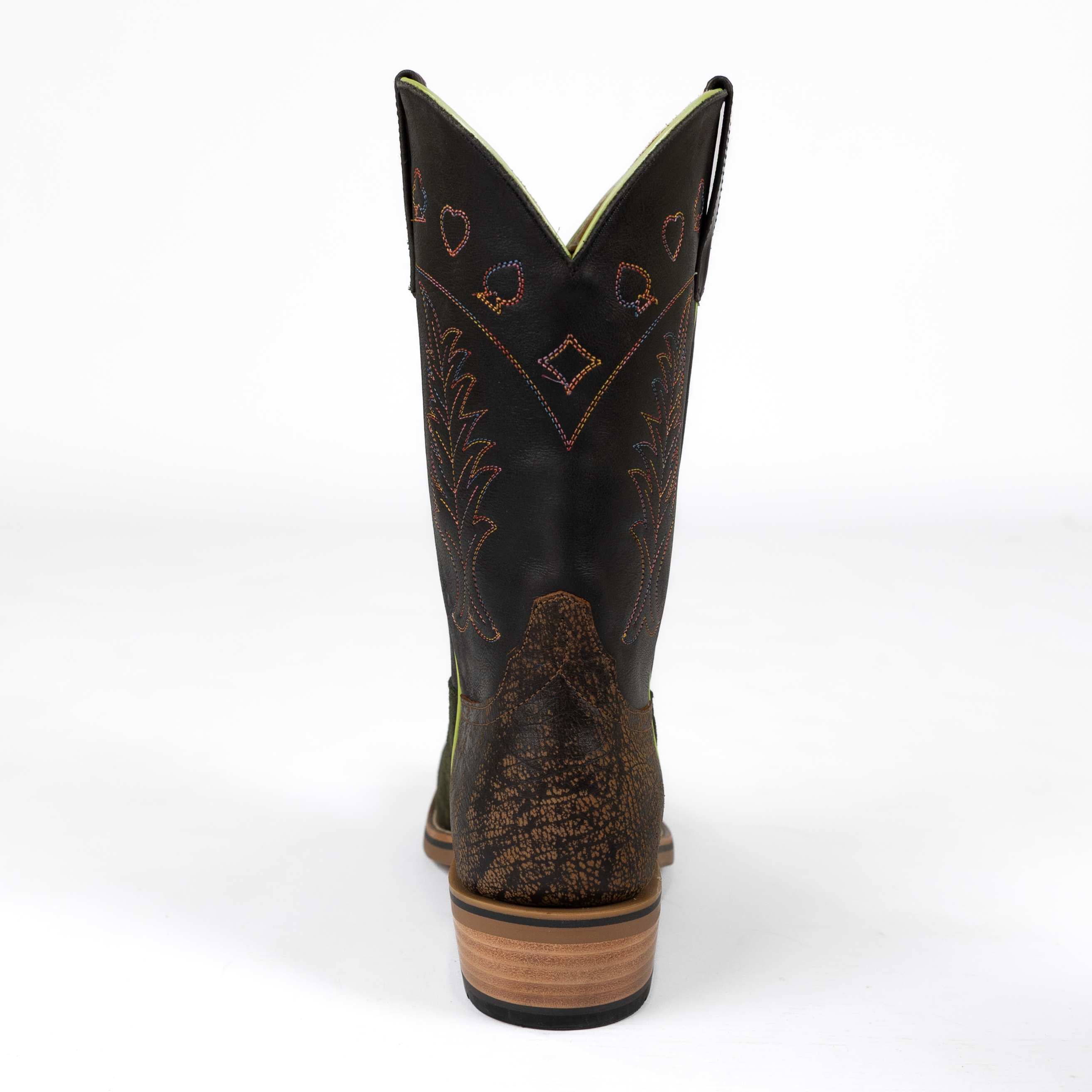 Men's Horsepower High Noon Green Suede Cutter Toe Boots HP9519