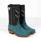 Men's Horsepower High Noon Turquoise Suede Cutter Toe Boots HP9515