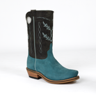 Men's Horsepower High Noon Turquoise Suede Cutter Toe Boots HP9515