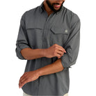 Men's Huk Tide Point Heathered Ripstop Button-Down H1500250-003 - Crazy House Western Wear