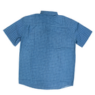 Men's Huk Tide Short Sleeve Blue Checkers H1500220-455