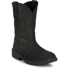 Men's Justin 11" Waterproof Steel Toe Black Boots PD4065