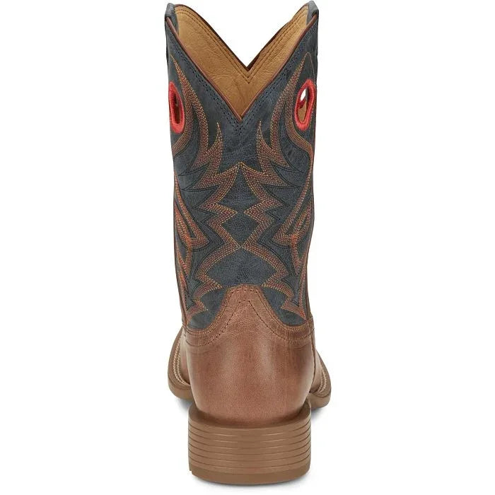 Justin Men's Pickett Tan Square Toe Boots UN7152 – Crazy House