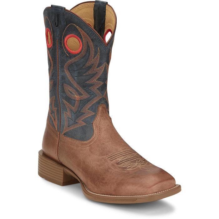 Men's Justin Pickett Tan Square Toe Boots UN7152 – Crazy House