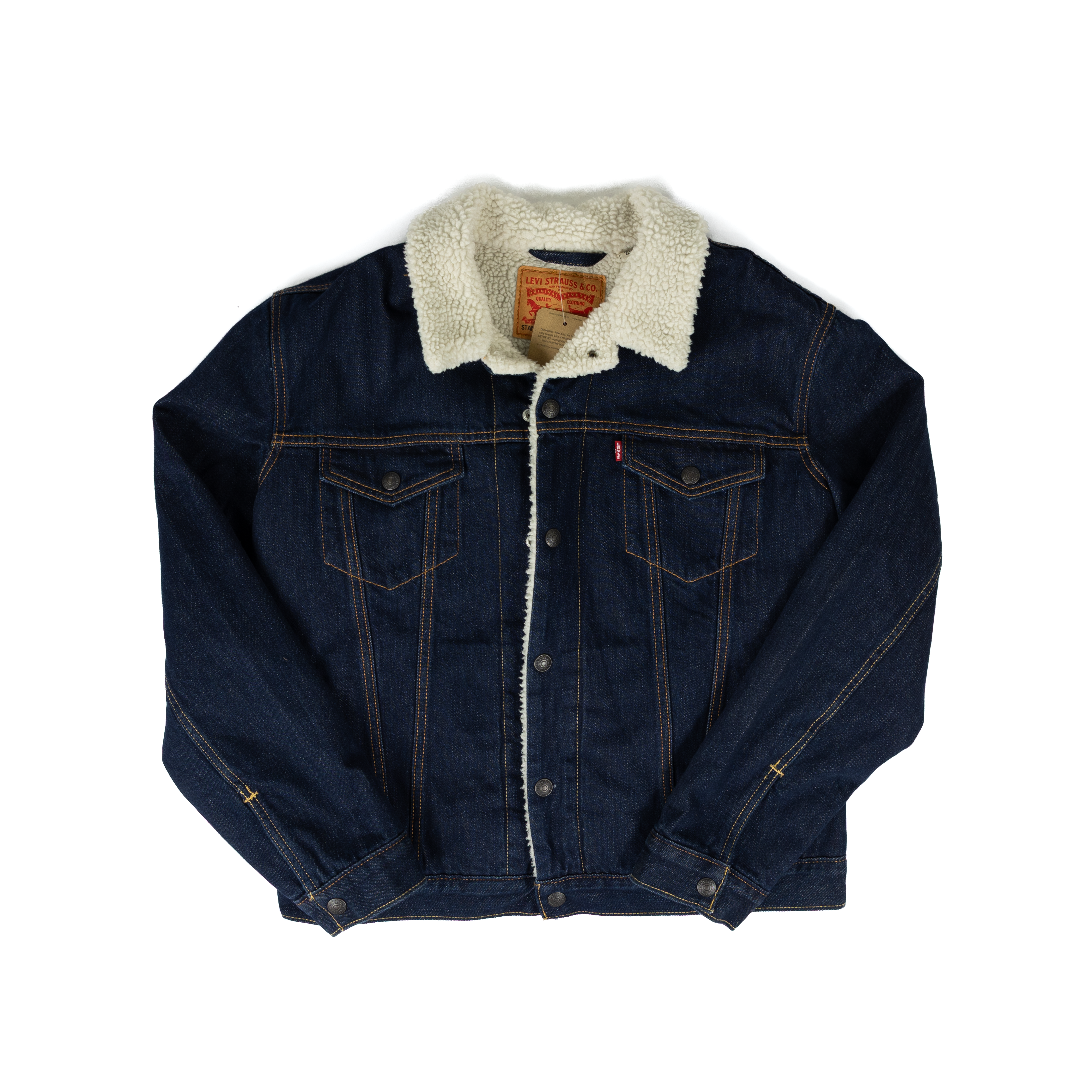 Men's Levi Juniper Rinse Sherpa Trucker Jacket
