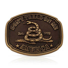 Men's Montana Silversmiths American Gadsden Don't Tread On Me Heritage Attitude Buckle A515C