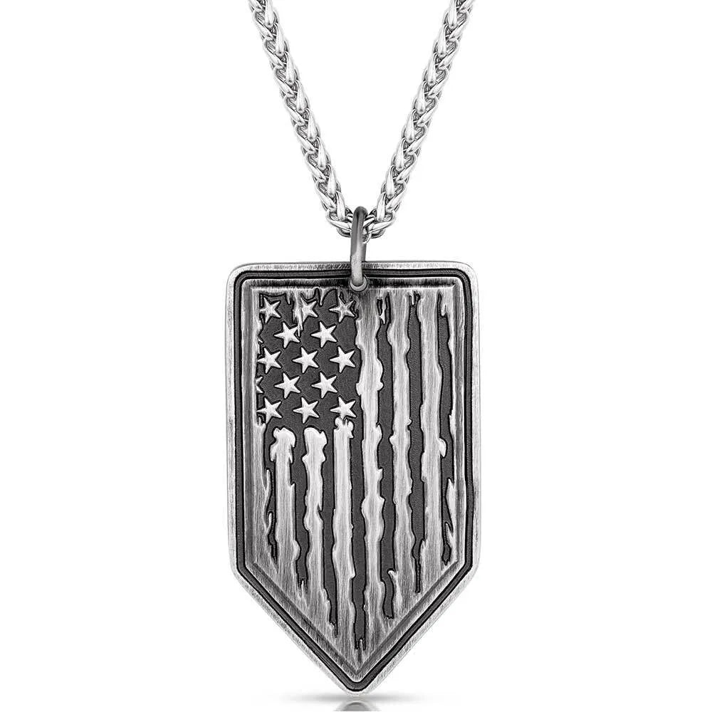 Men's Montana Silversmiths American Made Strength Necklace AMNC5911MA