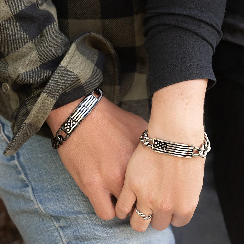 Men's Montana Silversmiths Freedom Isn't Free Bracelet KTBC5655