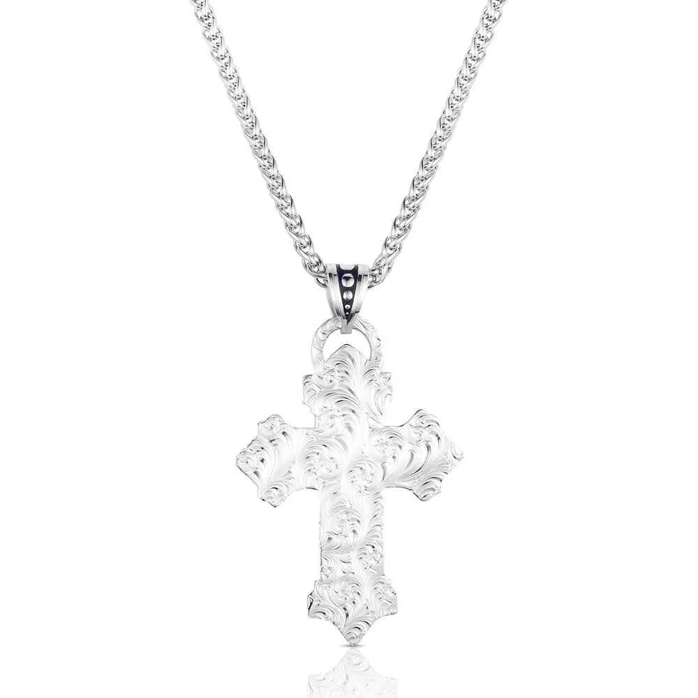 Men's Montana Silversmiths God & Country American Made Necklace AMNC6174
