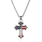 Men's Montana Silversmiths God & Country American Made Necklace AMNC6174