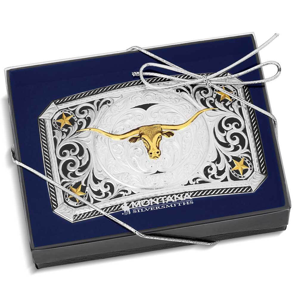 Men's Montana Silversmiths Longhorn Cattle Drive Buckle 55810 Men's Montana Silversmiths Longhorn Cattle Drive Buckle 55810