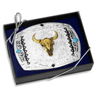 Men's Montana Silversmiths Southwest Scroll Buckle With Buffalo Skull 56100-1015