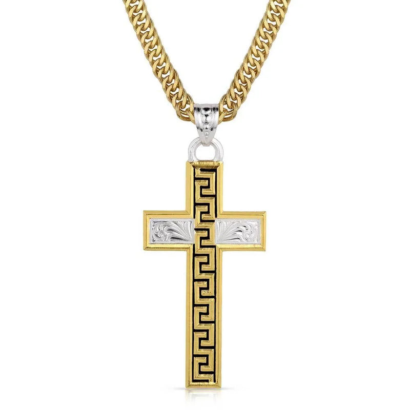 Men's Montana Silversmiths Sunrise Mesa Cross Necklace NC5913