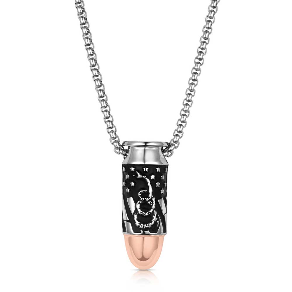 Men's Montana Silversmiths We The People Pistol Bullet Necklace NC6291