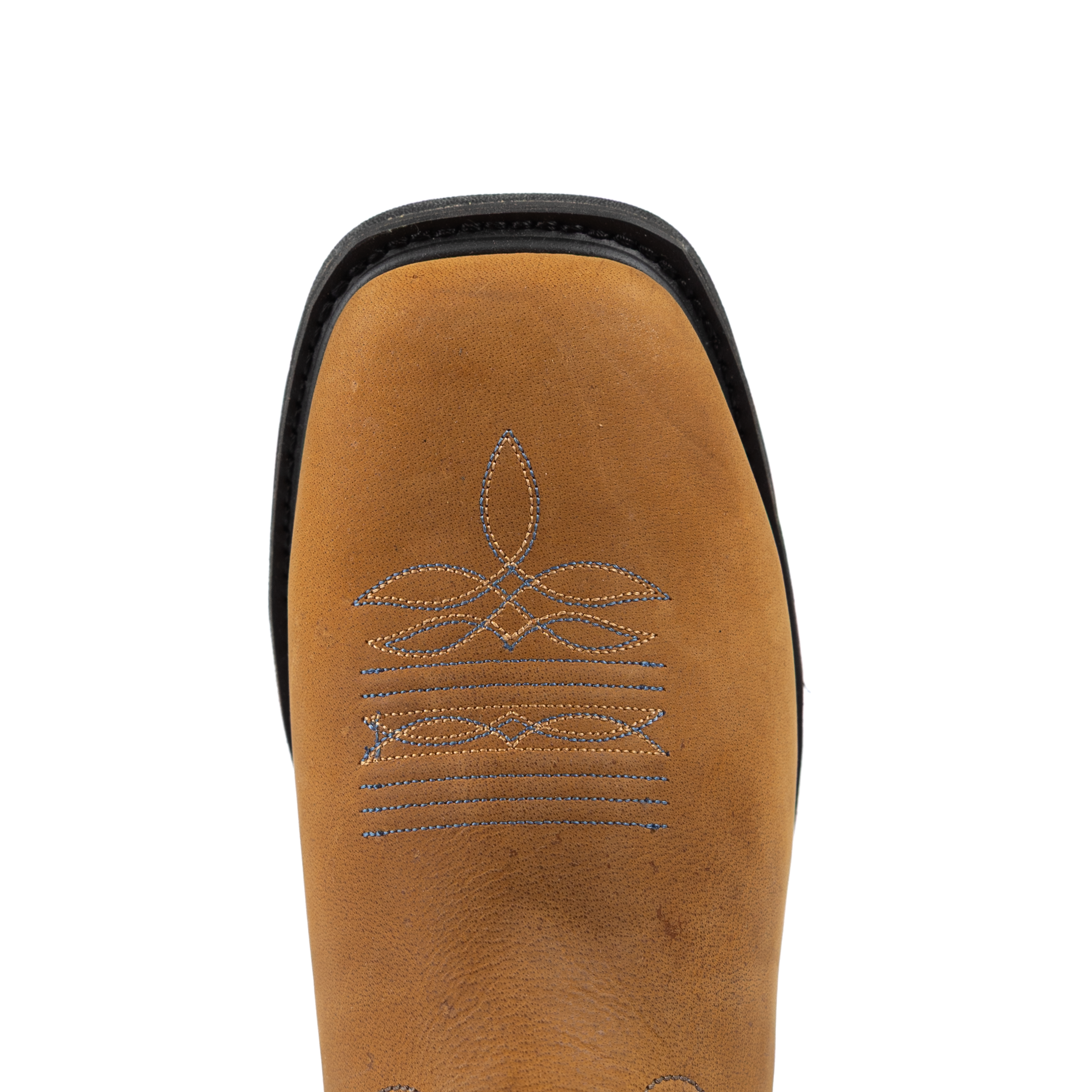 Men's Old West Lug Sole Tan Square Toe Boots 98413 – Crazy House