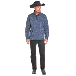 Men's Panhandle Melange Henley Pullover DM91C06179