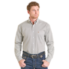 Men's Panhandle Micro Print Diamond Long Sleeve Button Shirt SMB2S07412