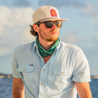 Men's Poncho "Blue Steel" Short Sleeve Button Up Shirt