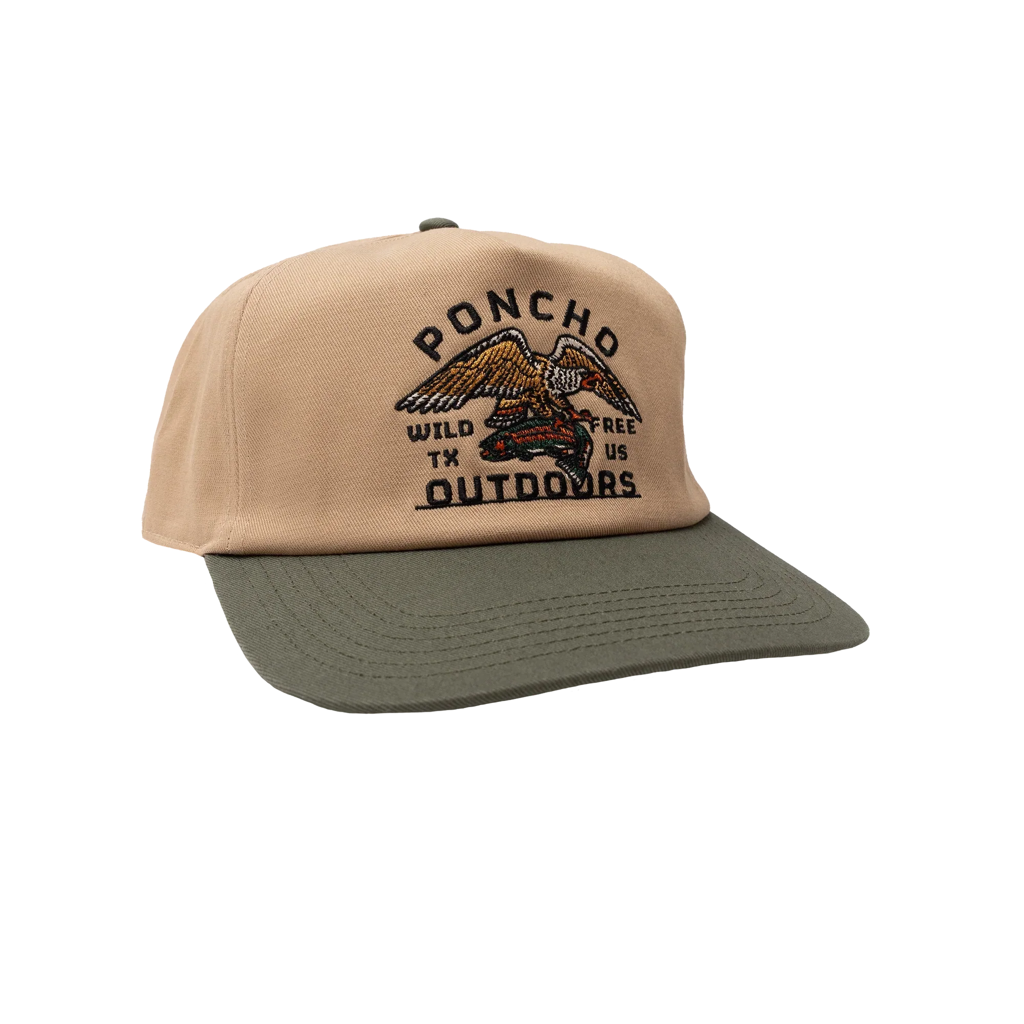 Men's Poncho Eagle and Trout Cap – Crazy House Western Wear