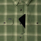 Men's Poncho Green "The Grand Junction" Long Sleeve  Button Up Shirt