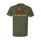 Men's Poncho "Roaming Bison Tee"