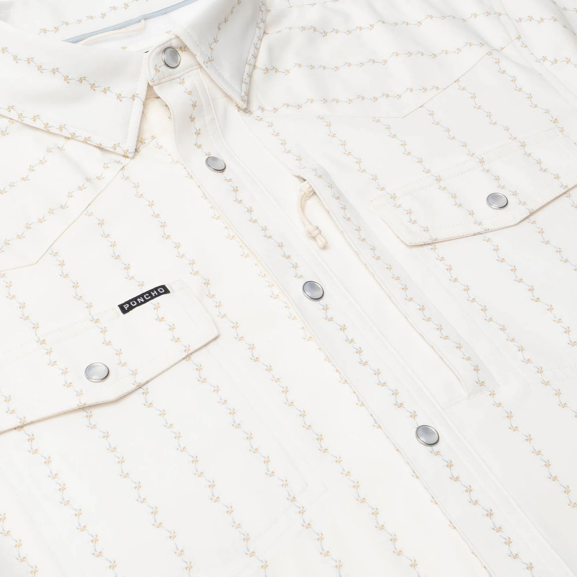Men's Poncho Short Sleeve "The 1836" Snap Up Shirt
