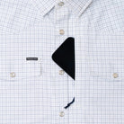 Men's Poncho Short Sleeve "The Auctioneer" White Snap Shirt