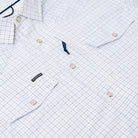 Men's Poncho Short Sleeve "The Auctioneer" White Snap Shirt