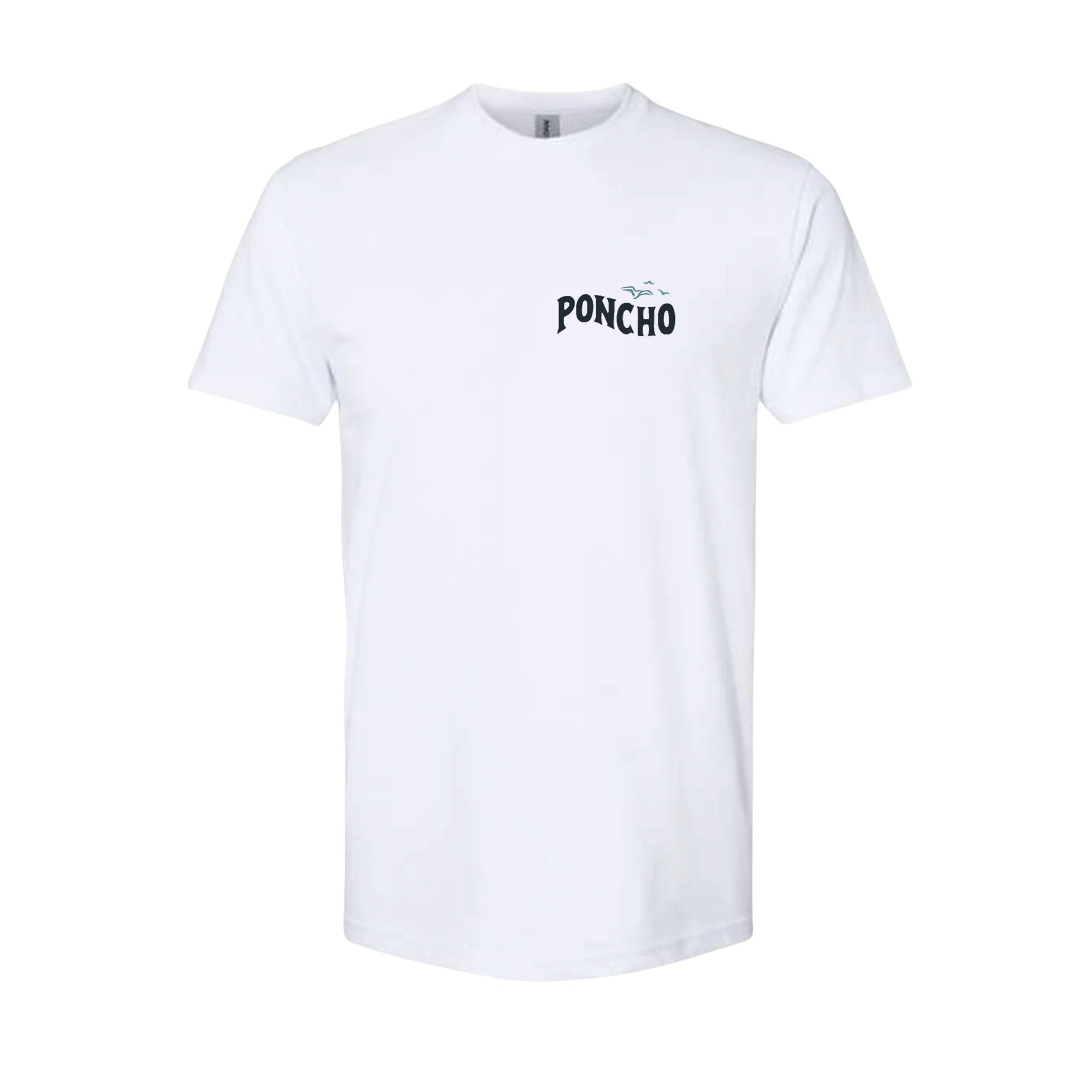 Men's Poncho Short Sleeve White "The Sport Fisher" T-shirt