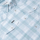 Men's Poncho The Big Sky Short Sleeve Plaid Snap Shirt
