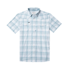 Men's Poncho The Big Sky Short Sleeve Plaid Snap Shirt