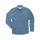 Men's Poncho "The Bigeye" Blue Long Sleeve Button Up Shirt