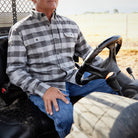 Men's Poncho The Cape Buffalo Plaid Long Sleeve Shirt