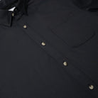 Men's Poncho "The Cast Iron" Black Long Sleeve Button Up Shirt