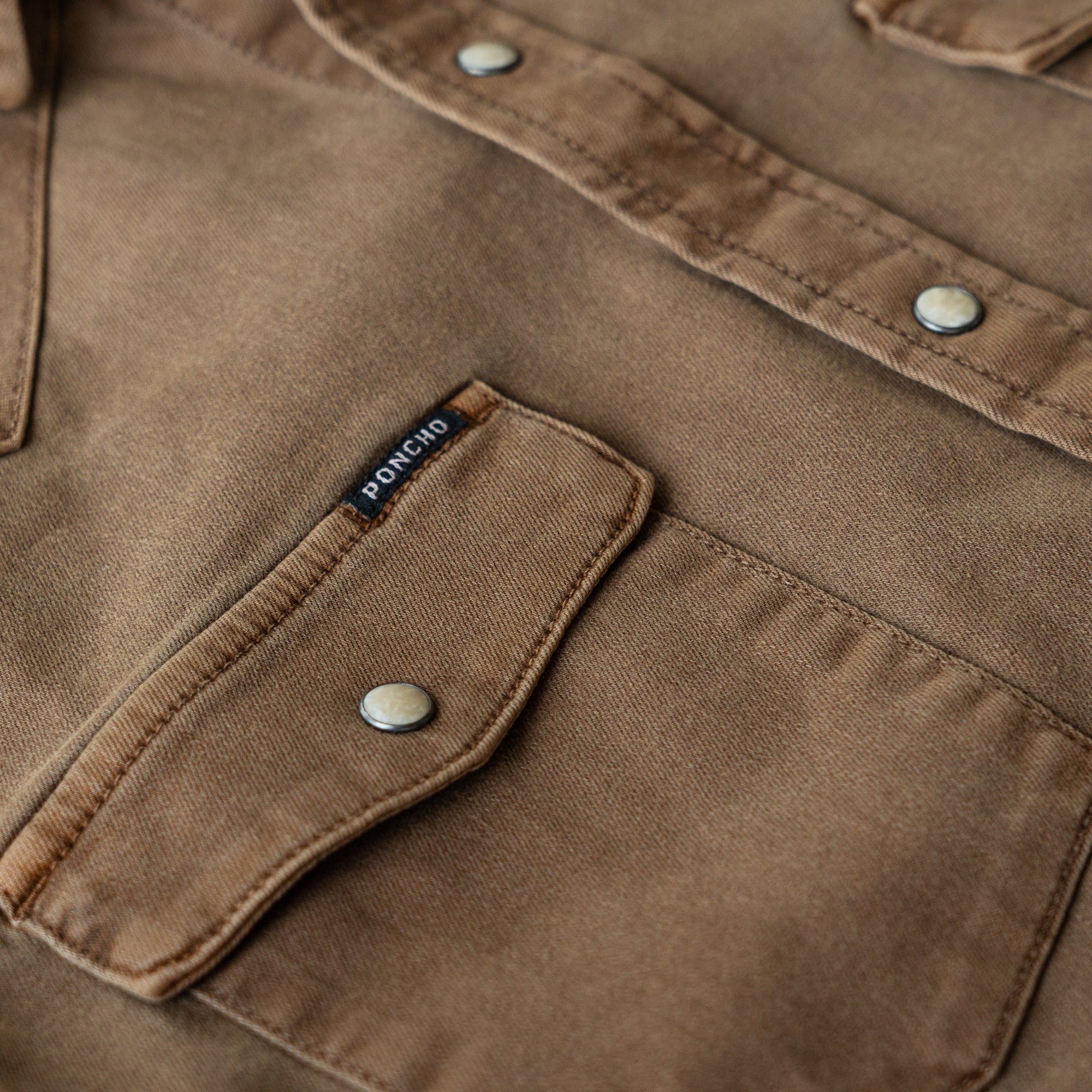 Men's Poncho "The Cotulla" Long Sleeve Snap Shirt