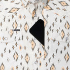 Men's Poncho "The Diamond Back" Short Sleeve Button Up