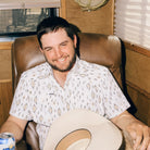 Men's Poncho "The Diamond Back" Short Sleeve Button Up