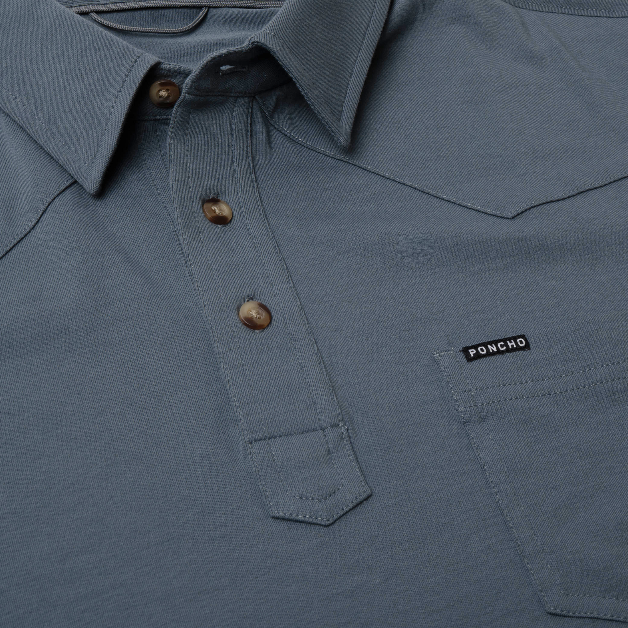 Men's Poncho "The Dinner Bell" Short Sleeve Polo