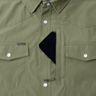 Men's Poncho The Fence Stretcher Long Sleeve Button Up Shirt