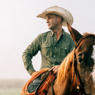 Men's Poncho The Fence Stretcher Long Sleeve Button Up Shirt