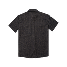 Men's Poncho "The John Coffee" Black Floral Print Short Sleeve Snap Shirt