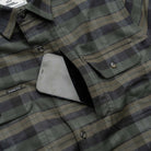 Men's Poncho "The Kodiak" The Green Plaid Long Sleeve Shirt