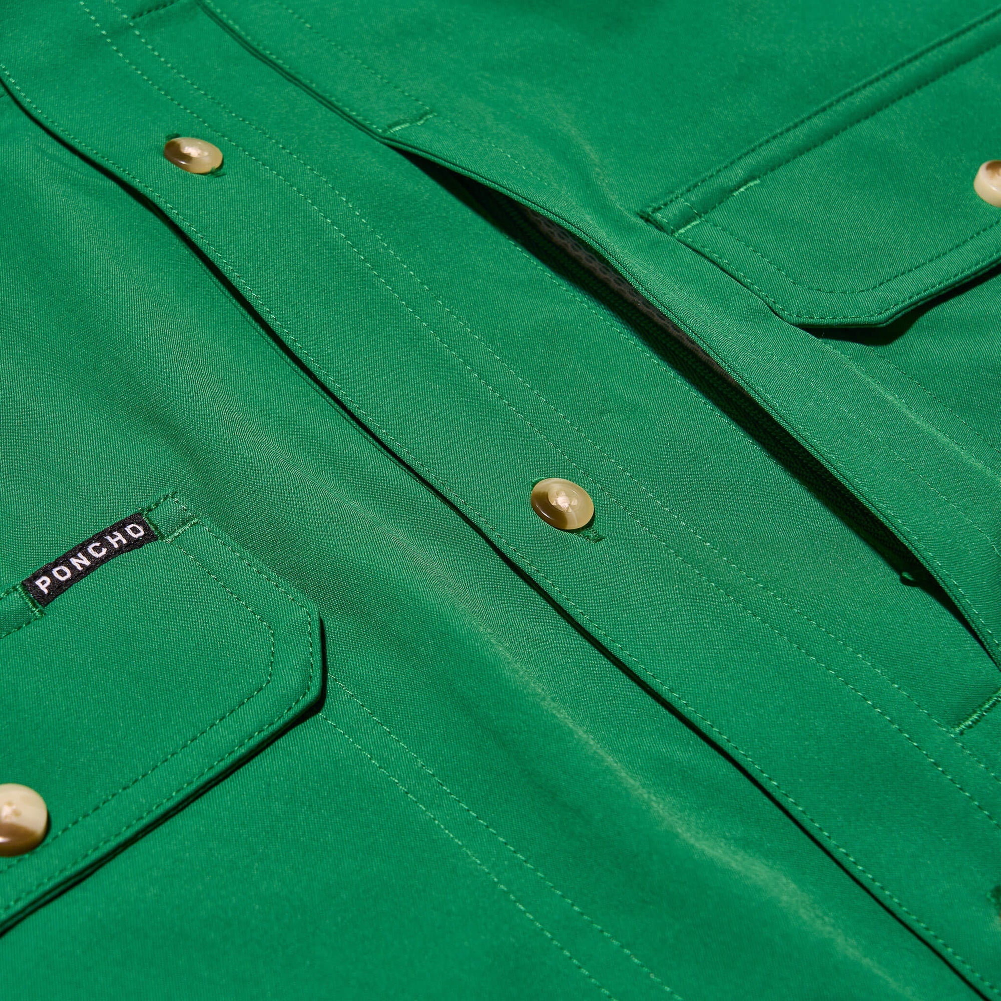 Men's Poncho "The Magnolia" Short Sleeve Button Up Shirt