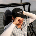Men's Poncho "The Man in Black Hat"